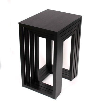 Satztische - Side Tables Multifunctional Black (Original Wittmann)