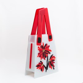 Art Deco Glass Bag Flowery