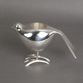 Silver-Plated Tea Light Holder Birdy
