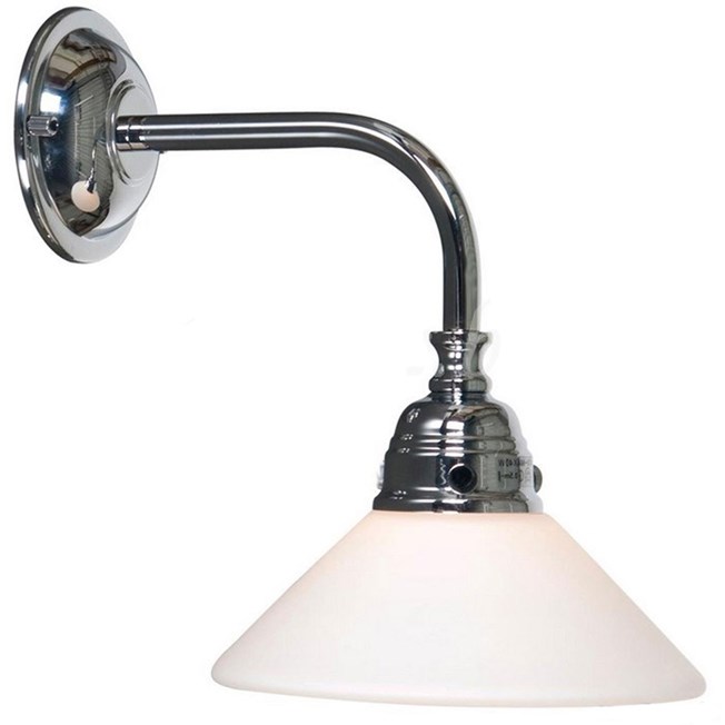 Bathroom Lamp Nostalgic Conical Chroom