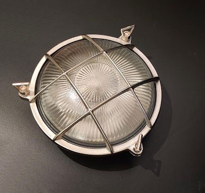 Wall / ceiling lamp round matt nickel