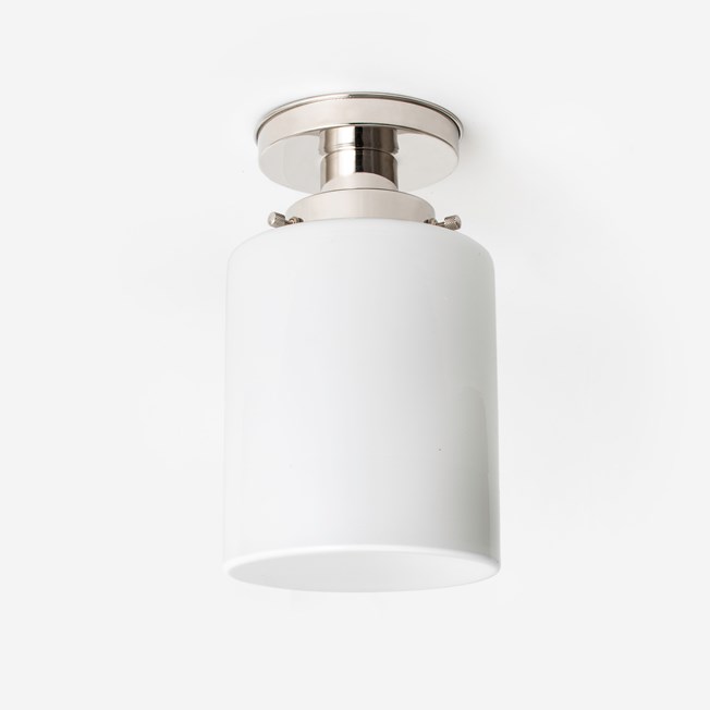Ceiling Lamp Sleek Cylinder 20's Nickel