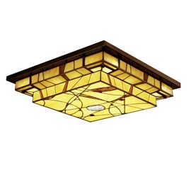Tiffany Ceiling Lamp Mission Style