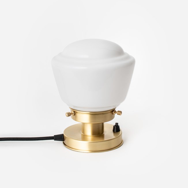 Table Lamp High Button 20's Brass