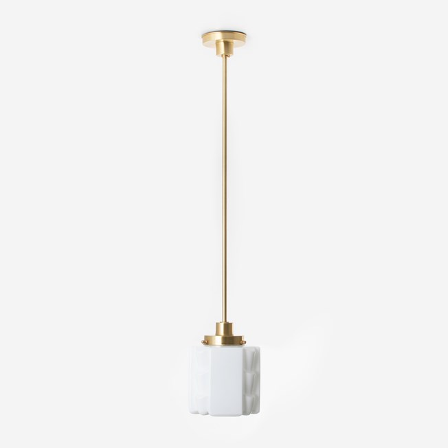 Pendant Lamp Expressionism 20's Brass