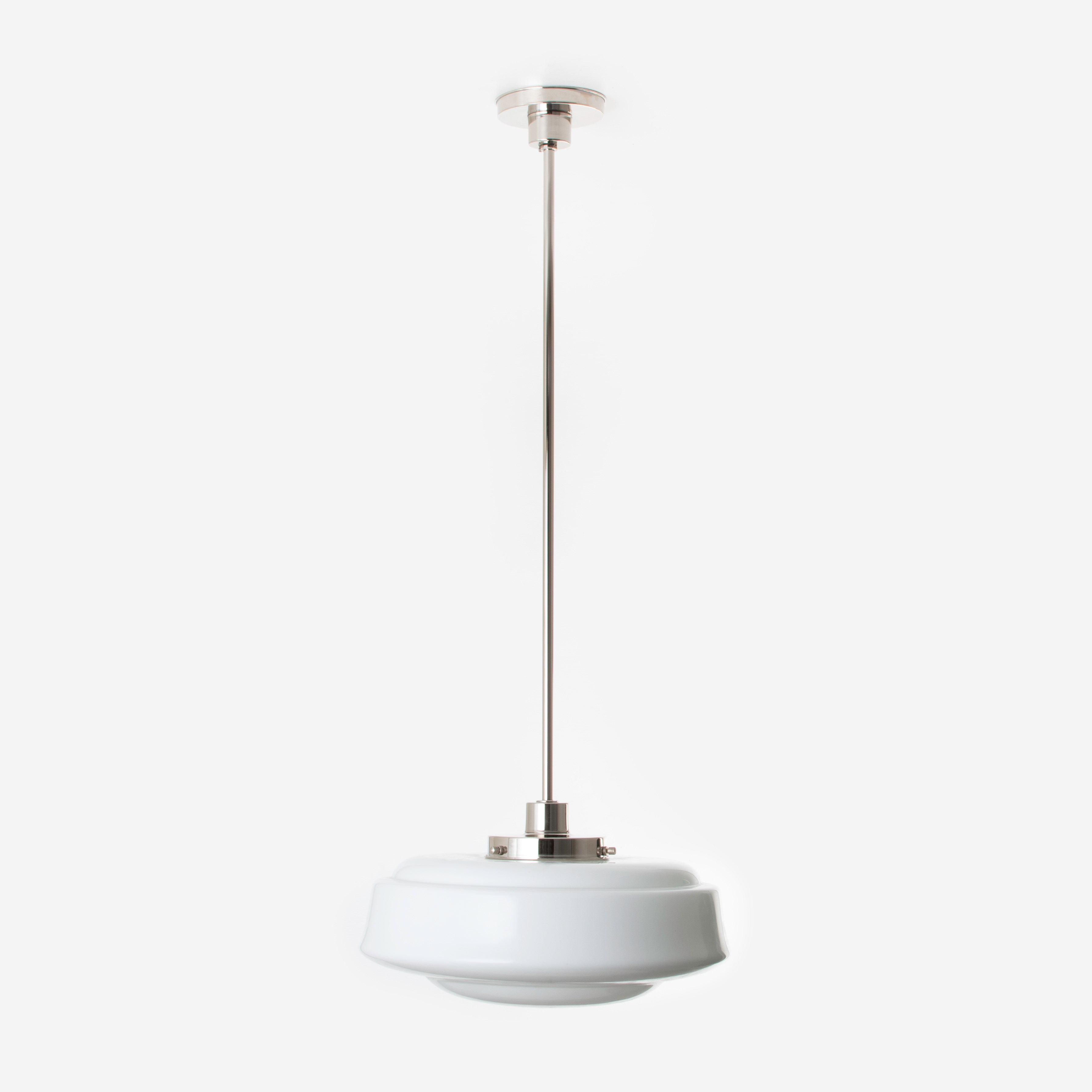 Pendant Lamp Saucer 20's Nickel