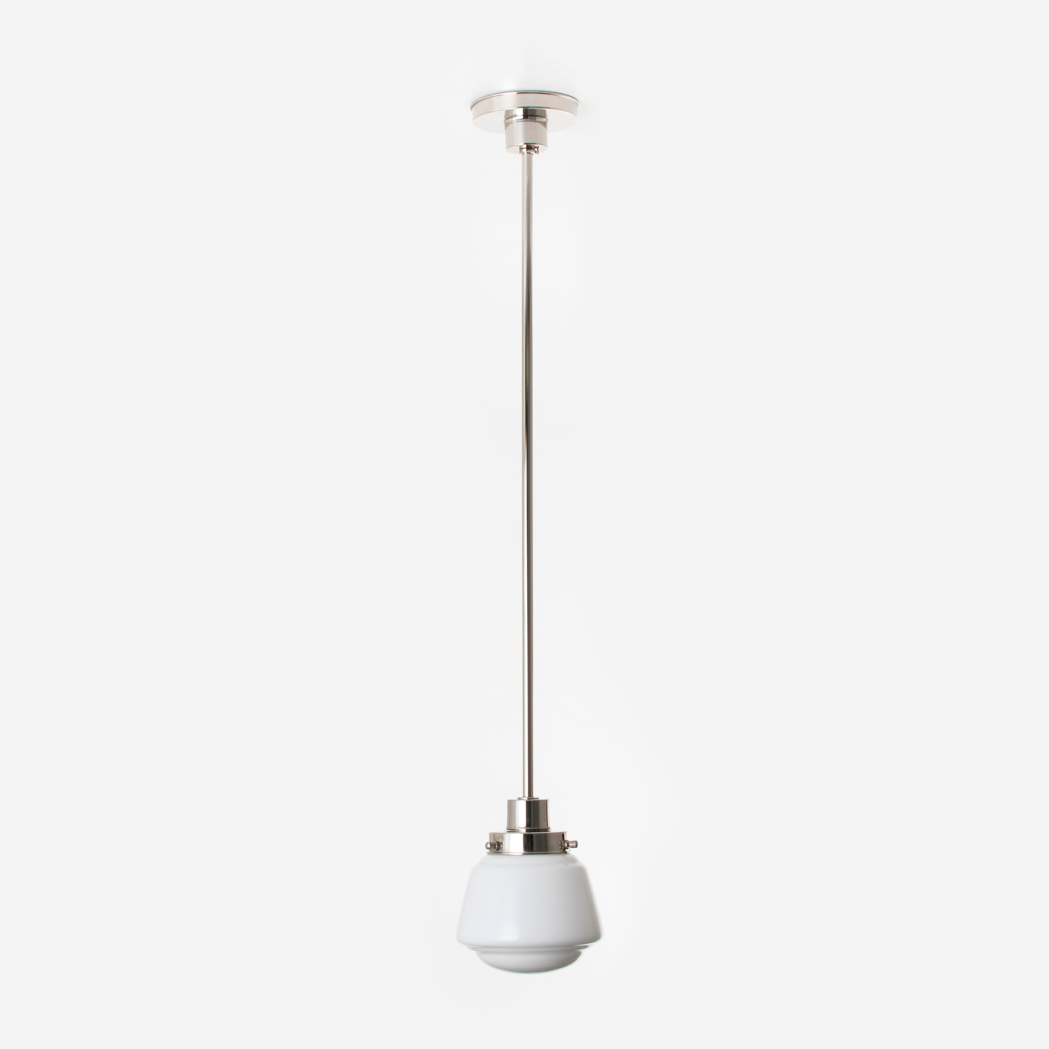 Pendant Lamp High Button 20's Nickel