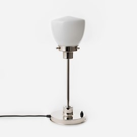 Slim Table Lamp Schoolbol Small 20's Nickel