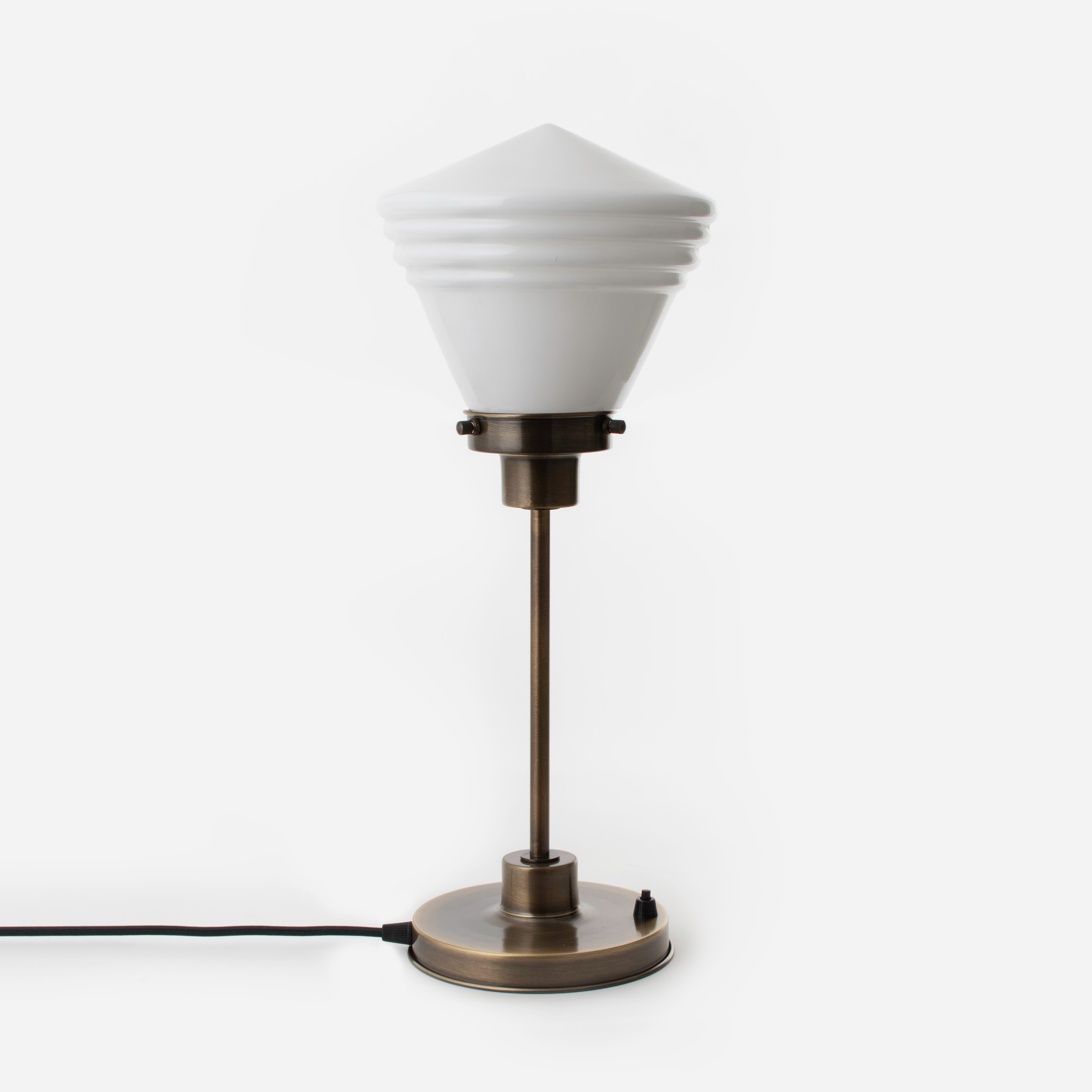 Slim Table Lamp Luxurious School Small 20's Bronze