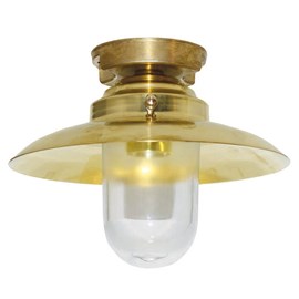 Outdoor lamp with screen Brass
