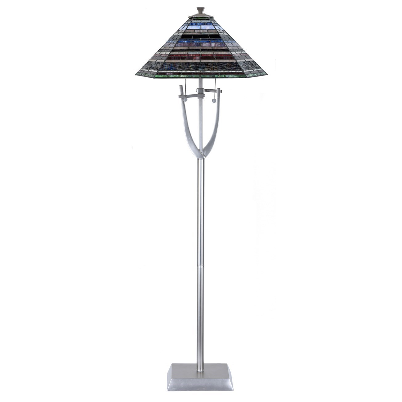 Tiffany Floor Lamp Coloured Geometric