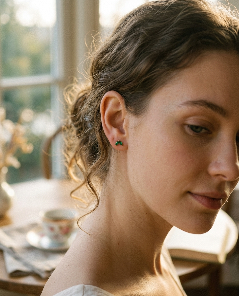 Earrings Emerald