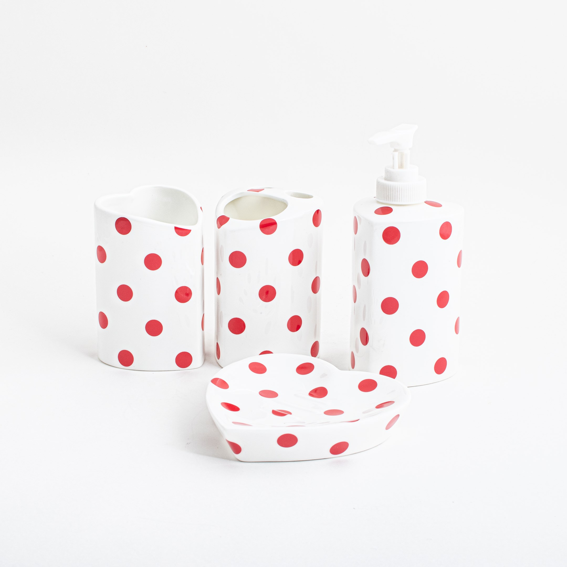 Polka Dot Bathroom Set