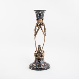 Art Nouveau Candlestick Delphinium