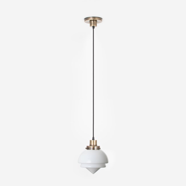 Hanging lamp on cord Small Pointy 20's Bronze