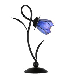 Tiffany Table Lamp Blue Lotus 