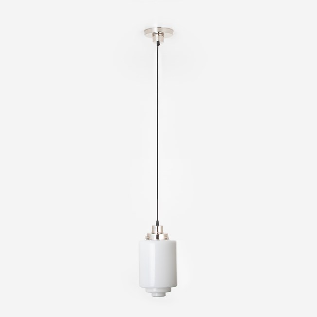 Hanging lamp on cord Getrapte Cilinder Medium 20's Nickel