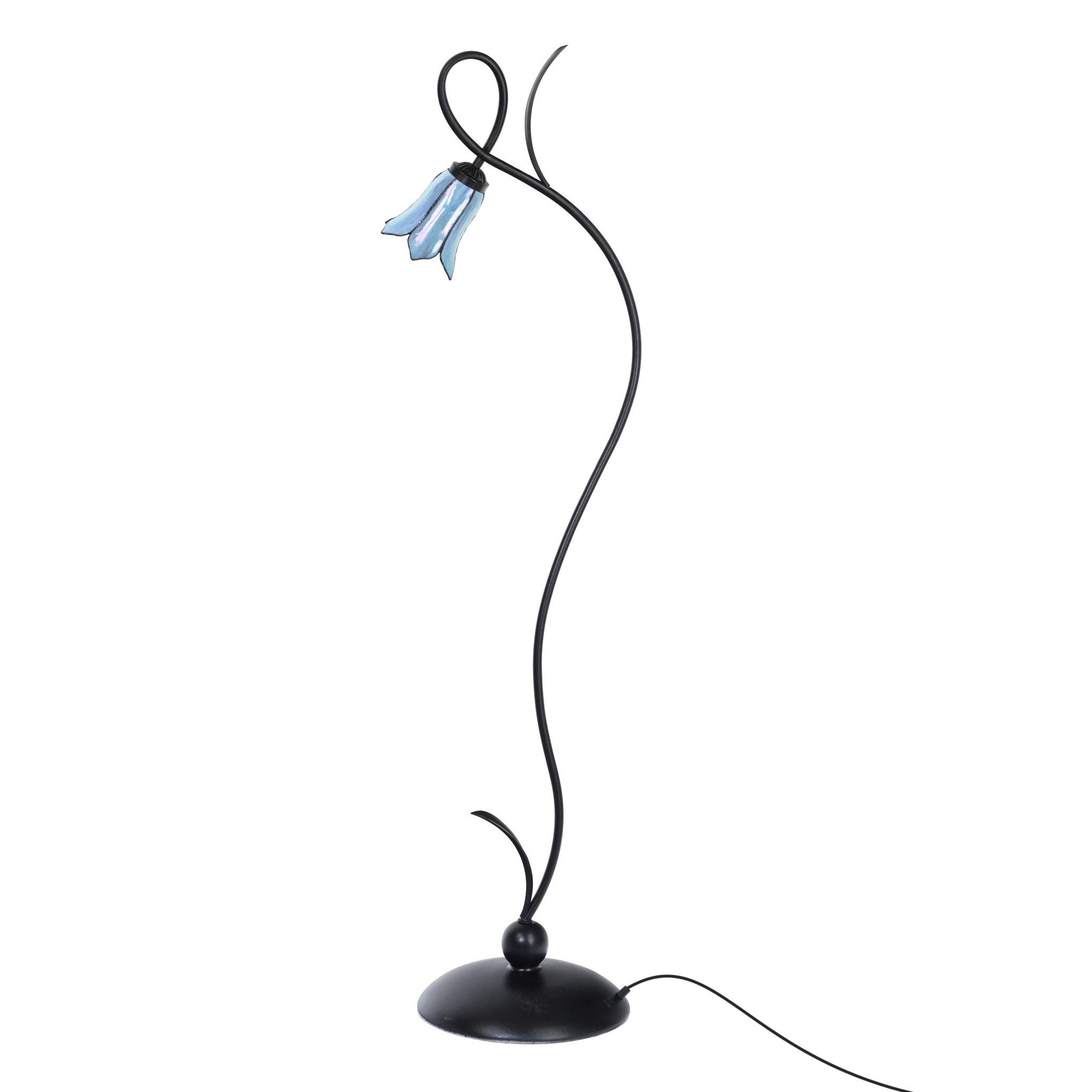Tiffany Floorlamp  Lovely Gentian Blue