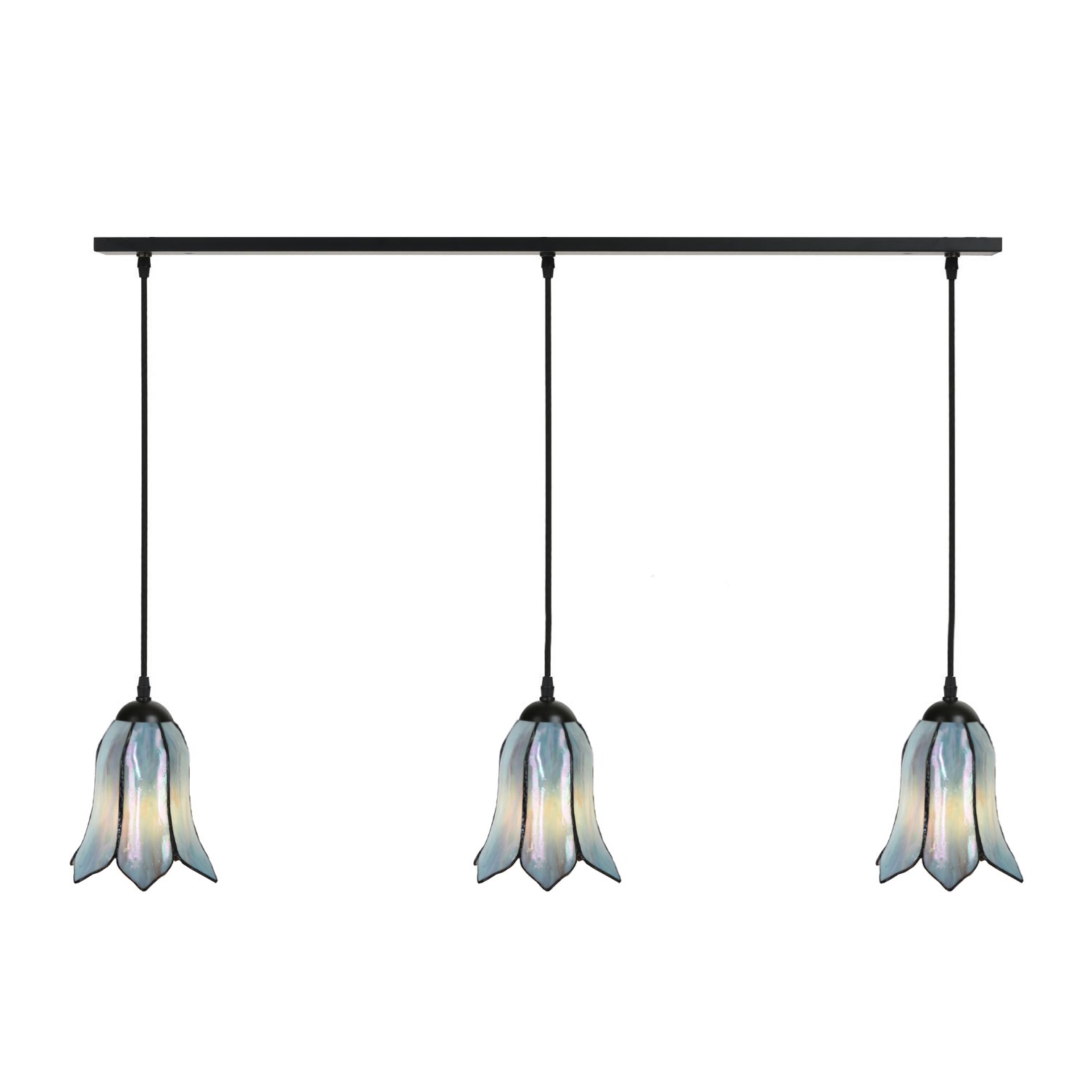 3 x Tiffany Gentian Blue on ceiling beam