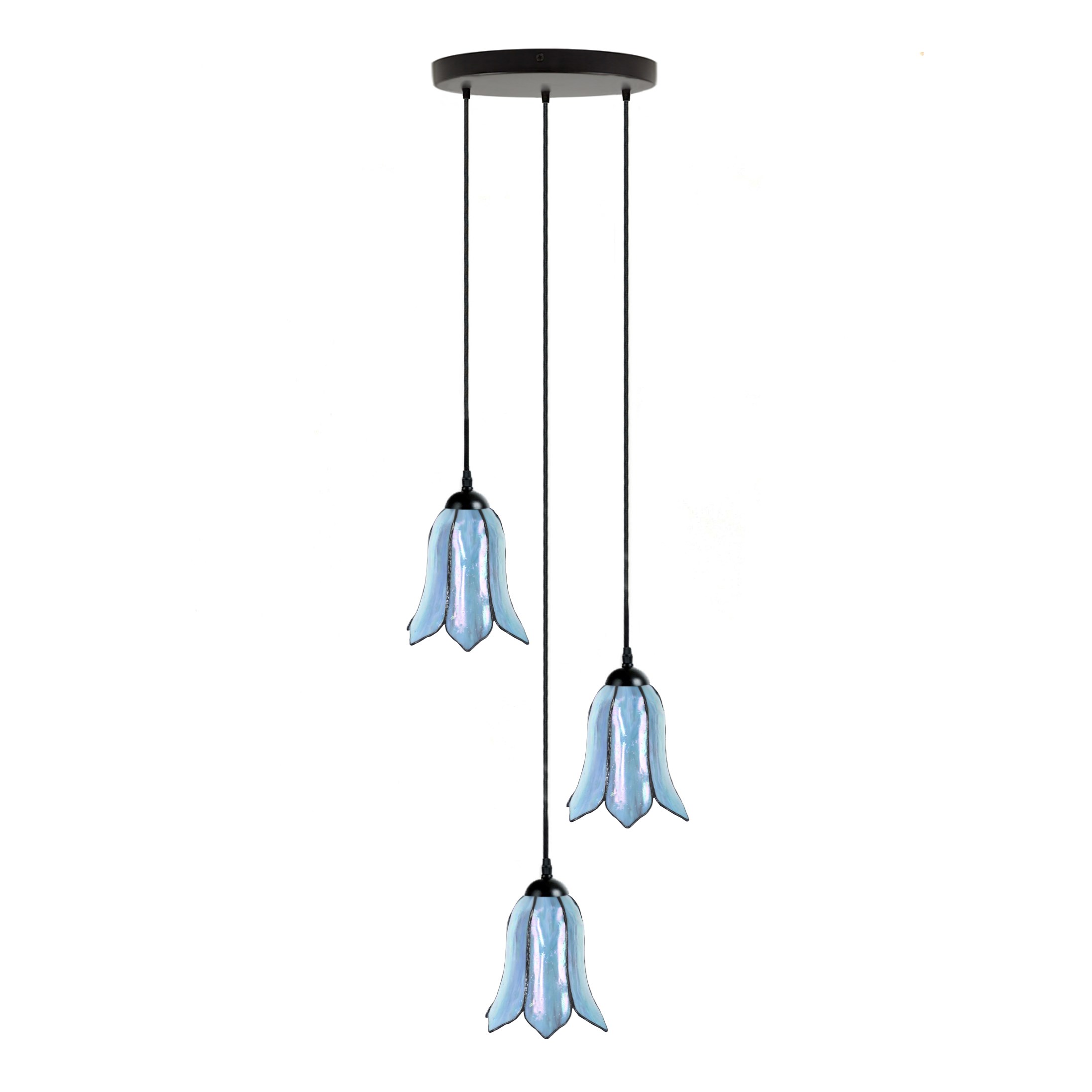 Tiffany Chandelier Gentian Blue 3