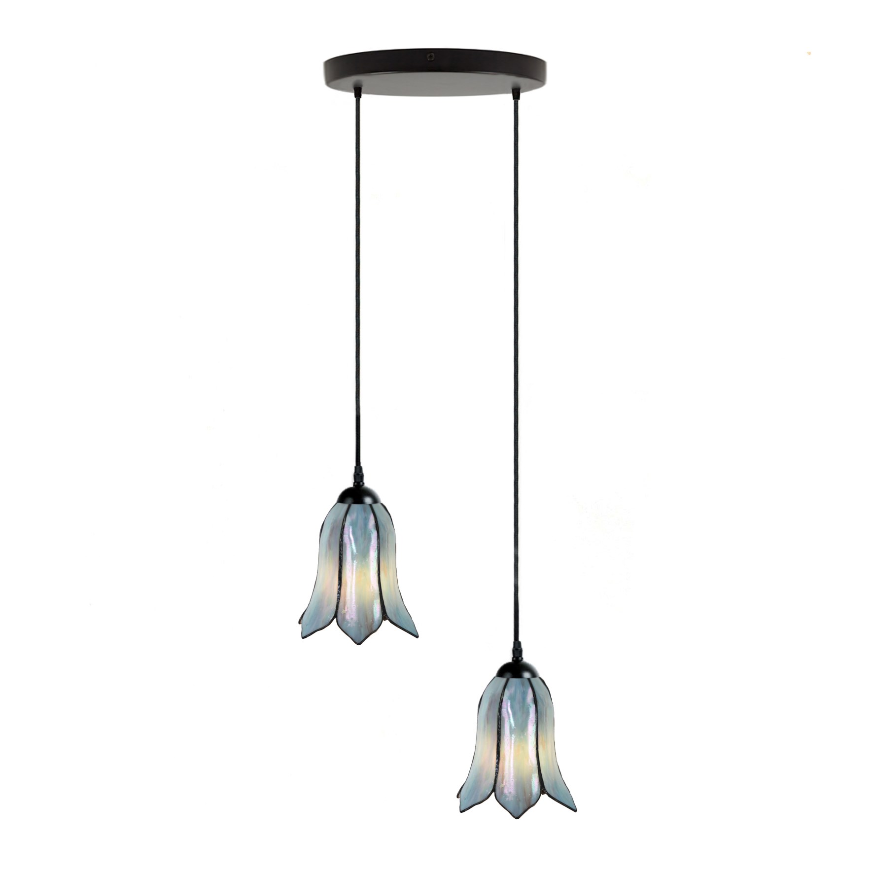 Tiffany Chandelier Gentian Blue 2