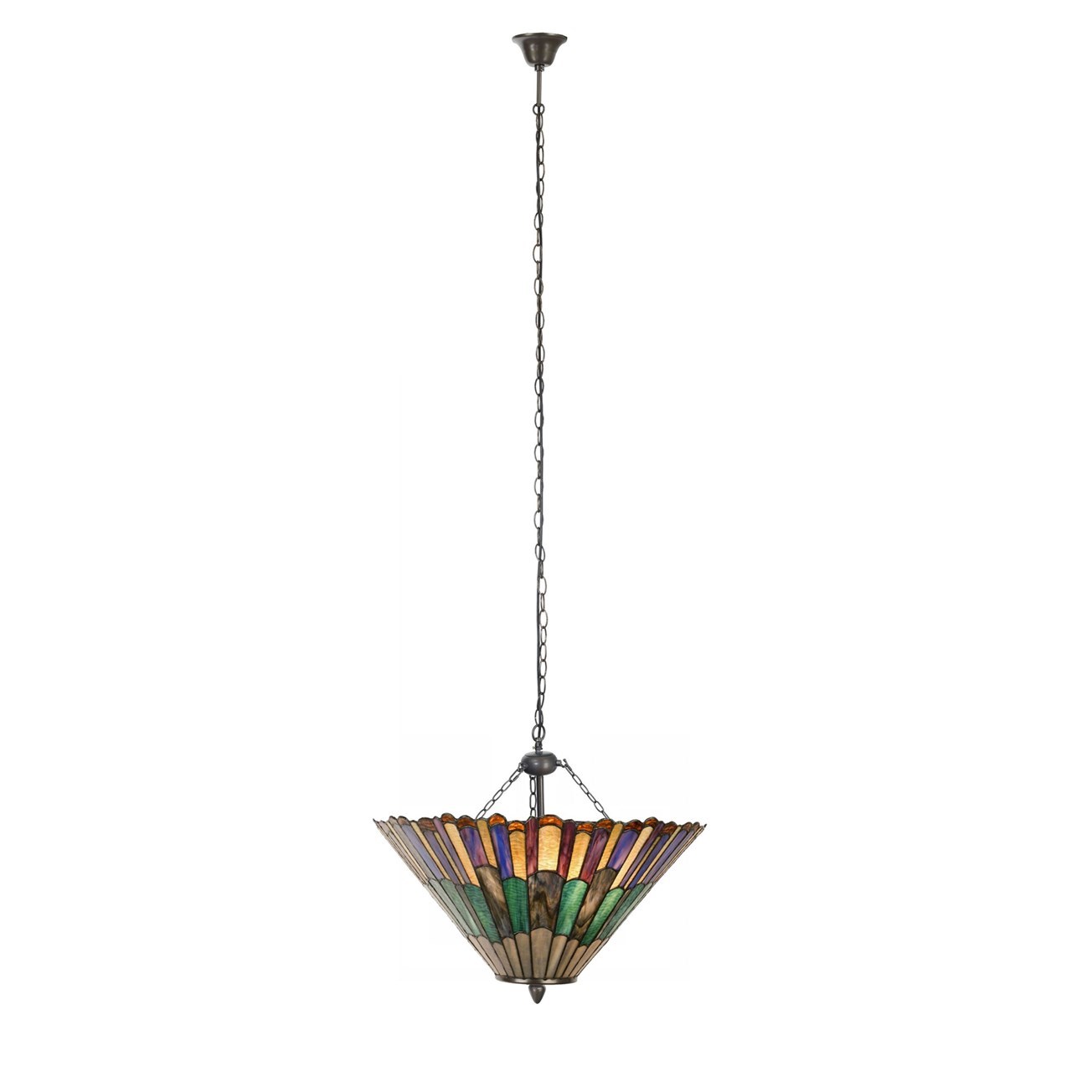Tiffany hanging lamp on chain 