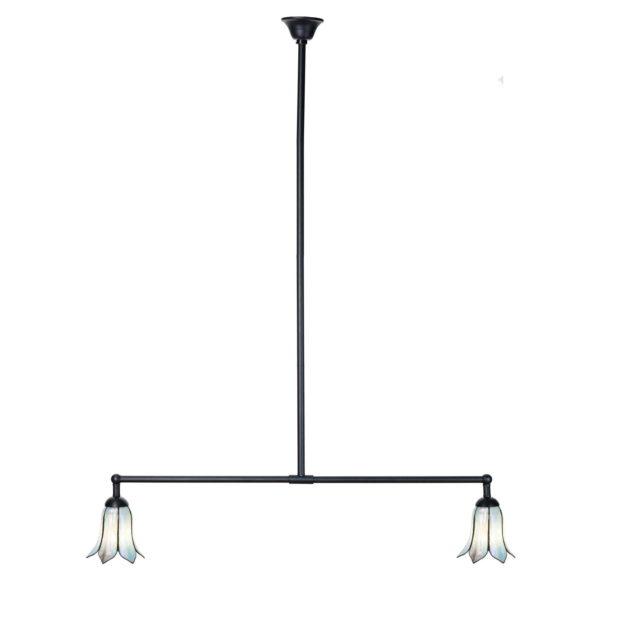 Tiffany T-lamp 2 lights Gentian Blue