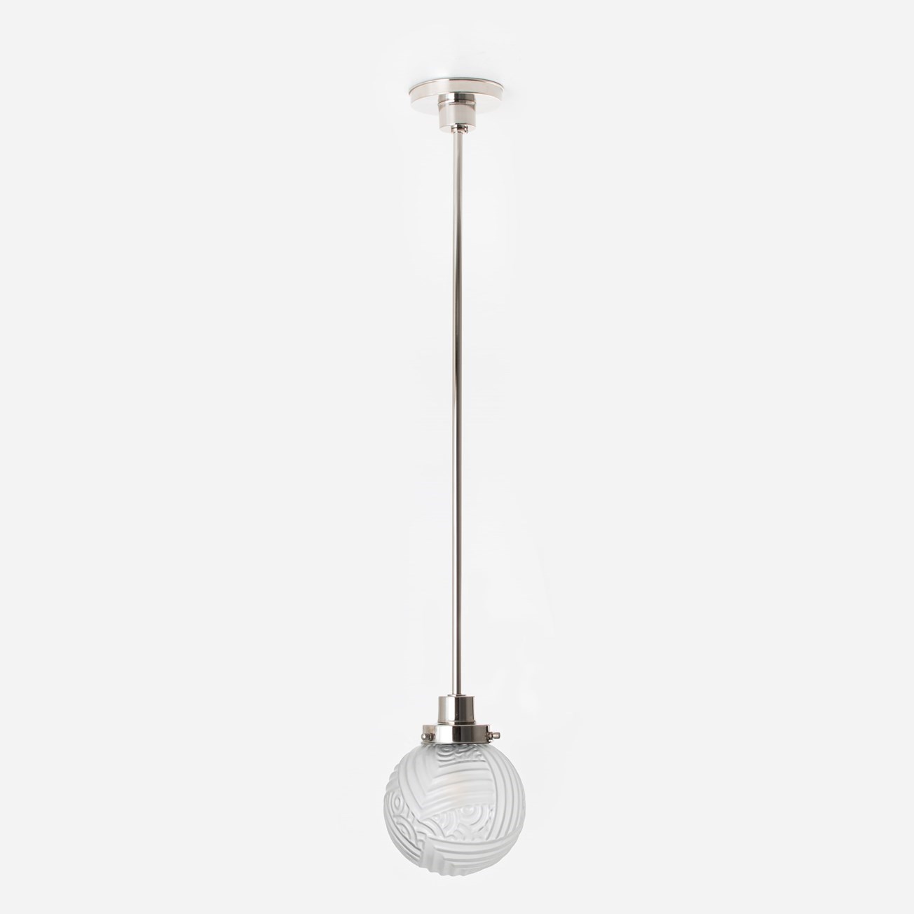 Pendant Lamp Nouveau Romance 20's Nickel