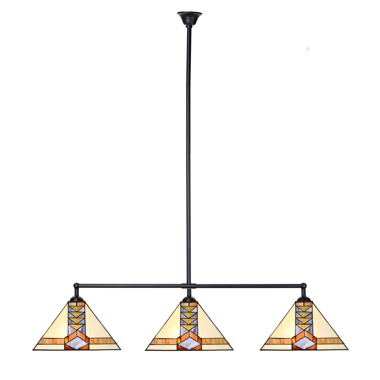 Tiffany T-lamp 3 lights Pyramid