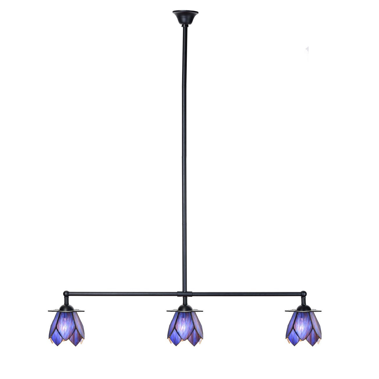 Tiffany T-lamp 3 lights Blue Lotus