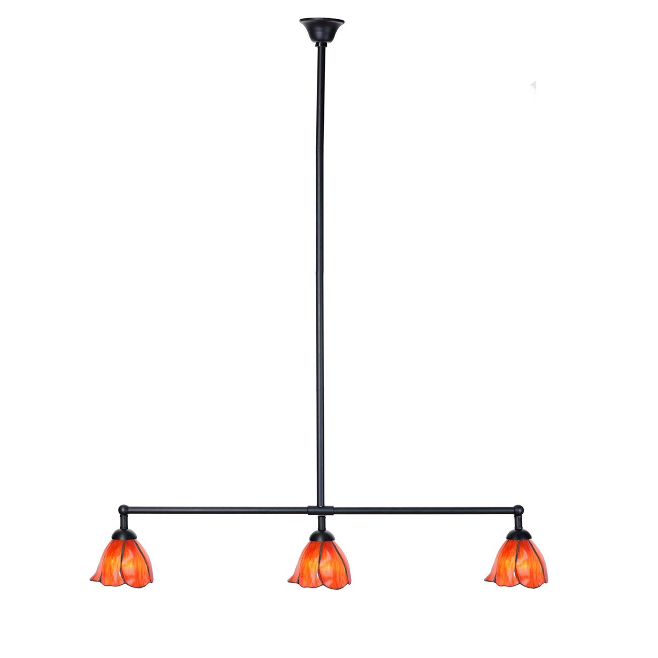 Tiffany T-lamp 3 lights Tender Poppy