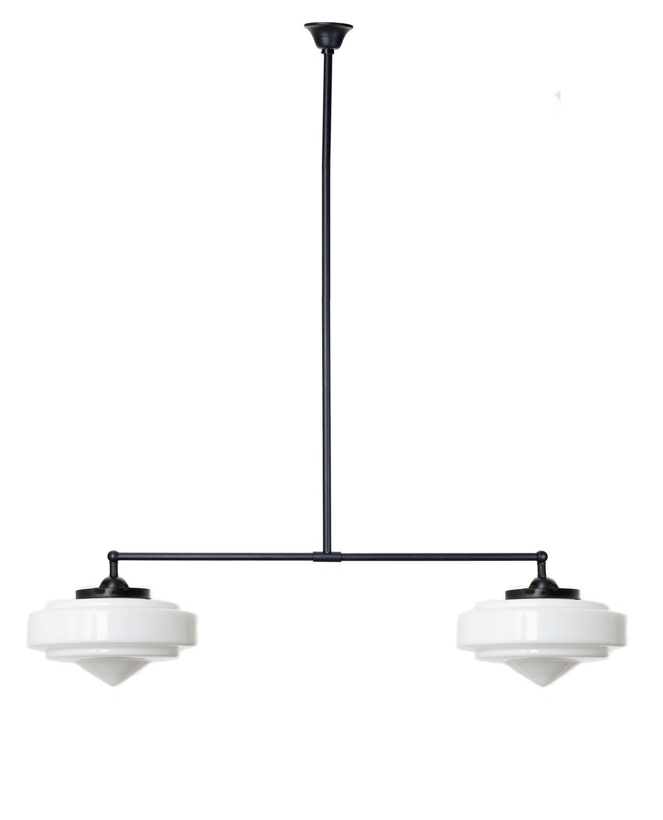2 light T Hanging lamp Pointy Stairs