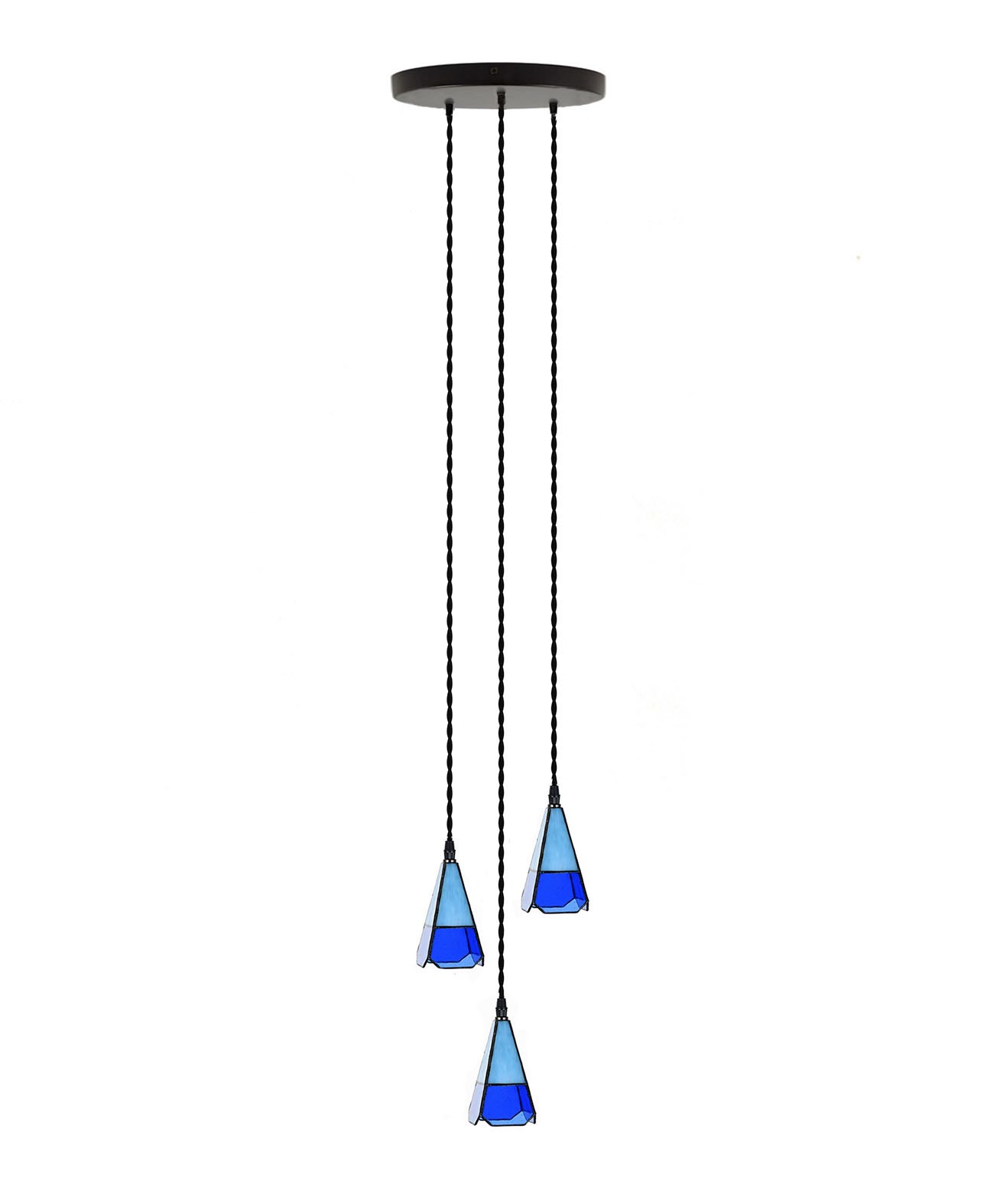 3 Light Tiffany Chandelier Solid