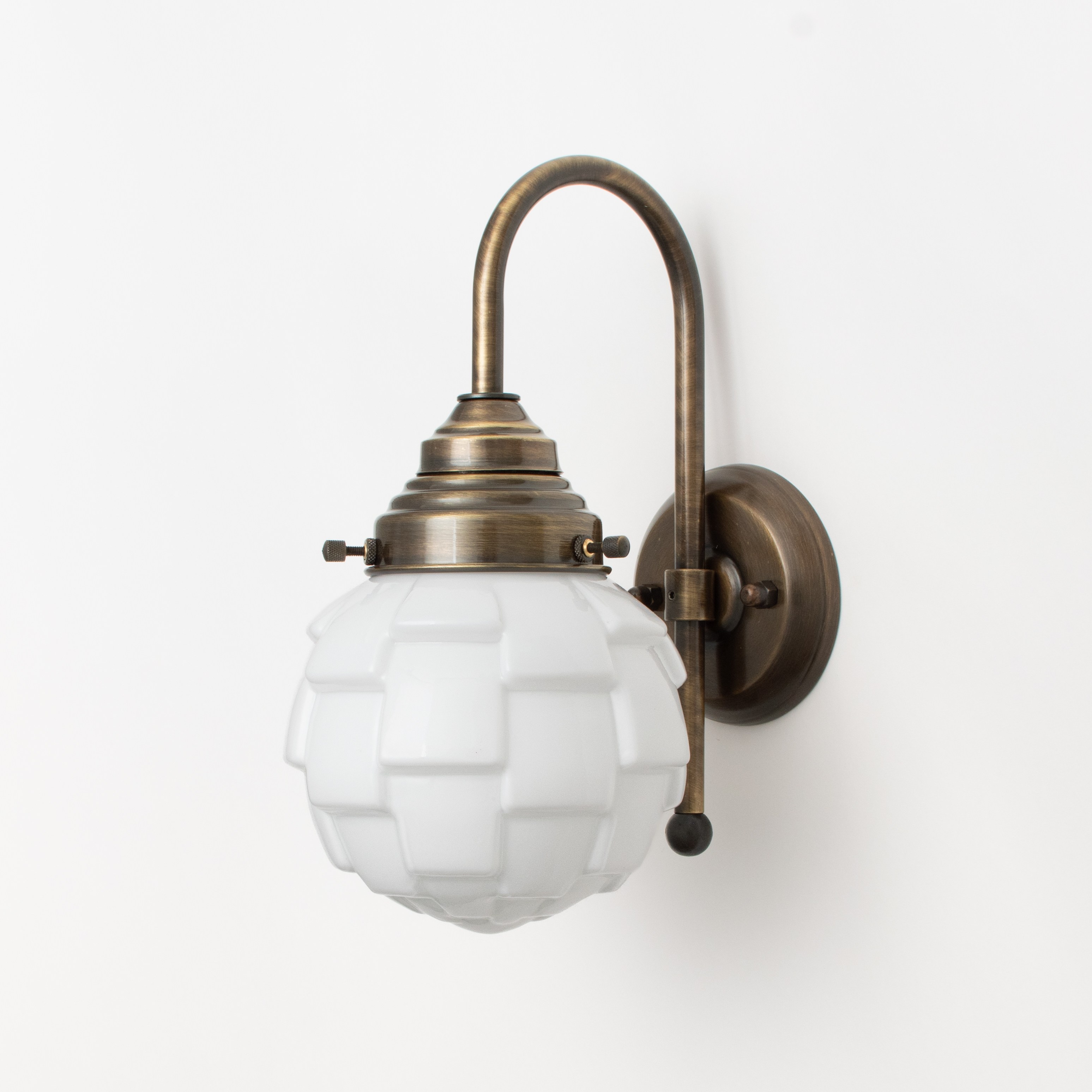 Wall lamp Bretagne Meander Bronze