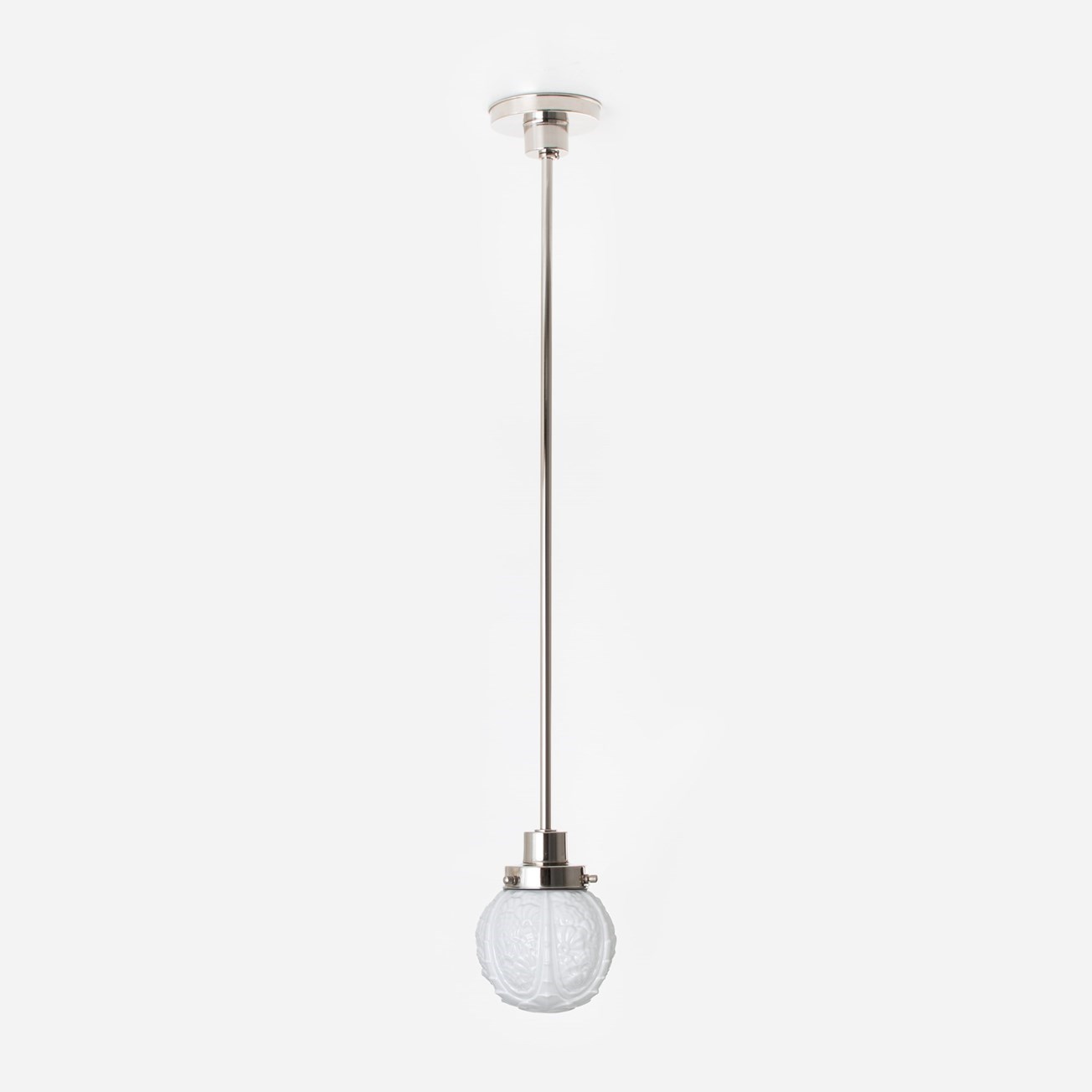 Pendant Lamp Guimard Flower 20's Nickel