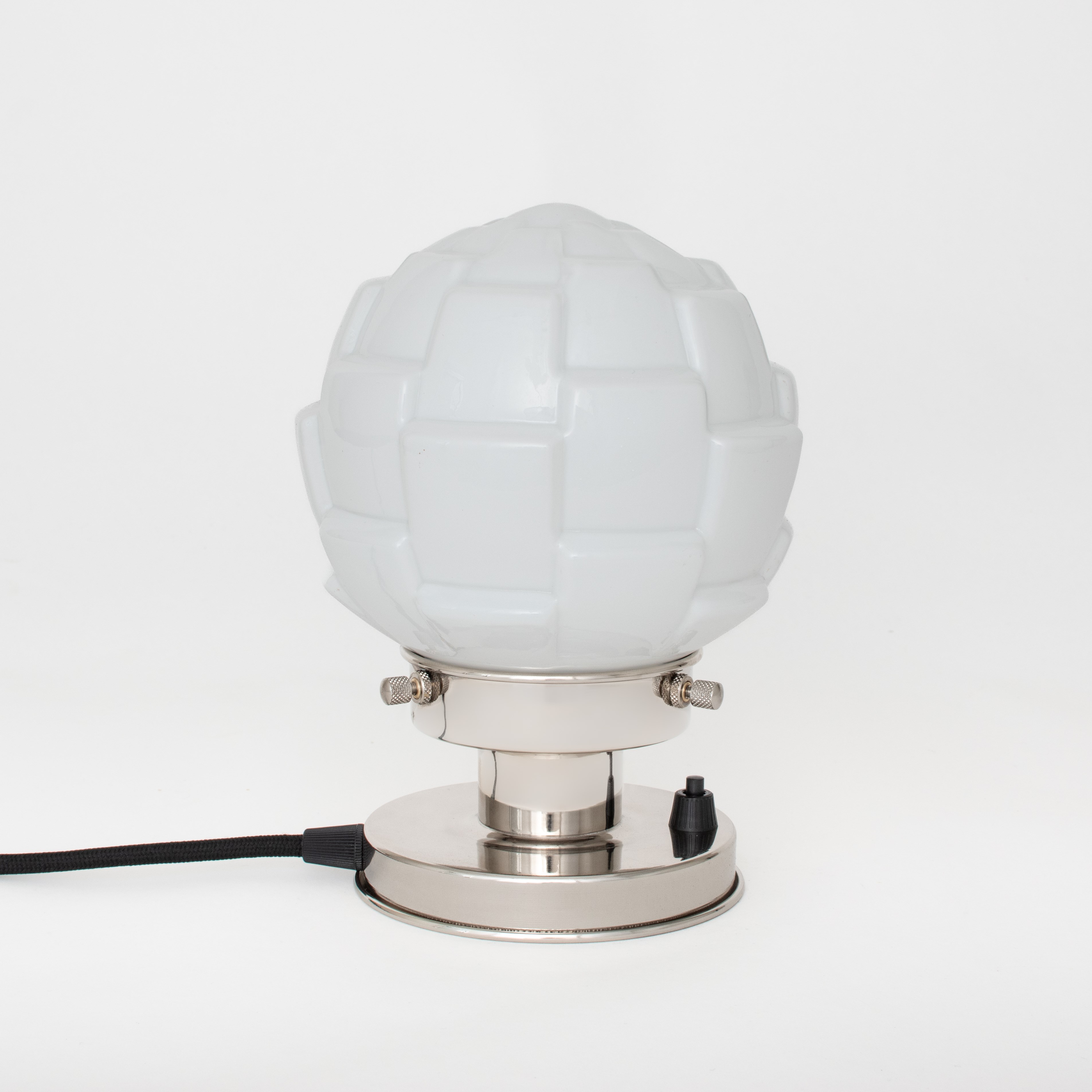 Table Lamp Bretagne 20's Nickel