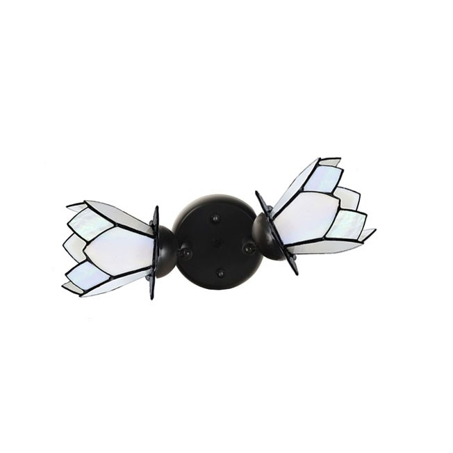 Tiffany double Spot Black with White Lotus