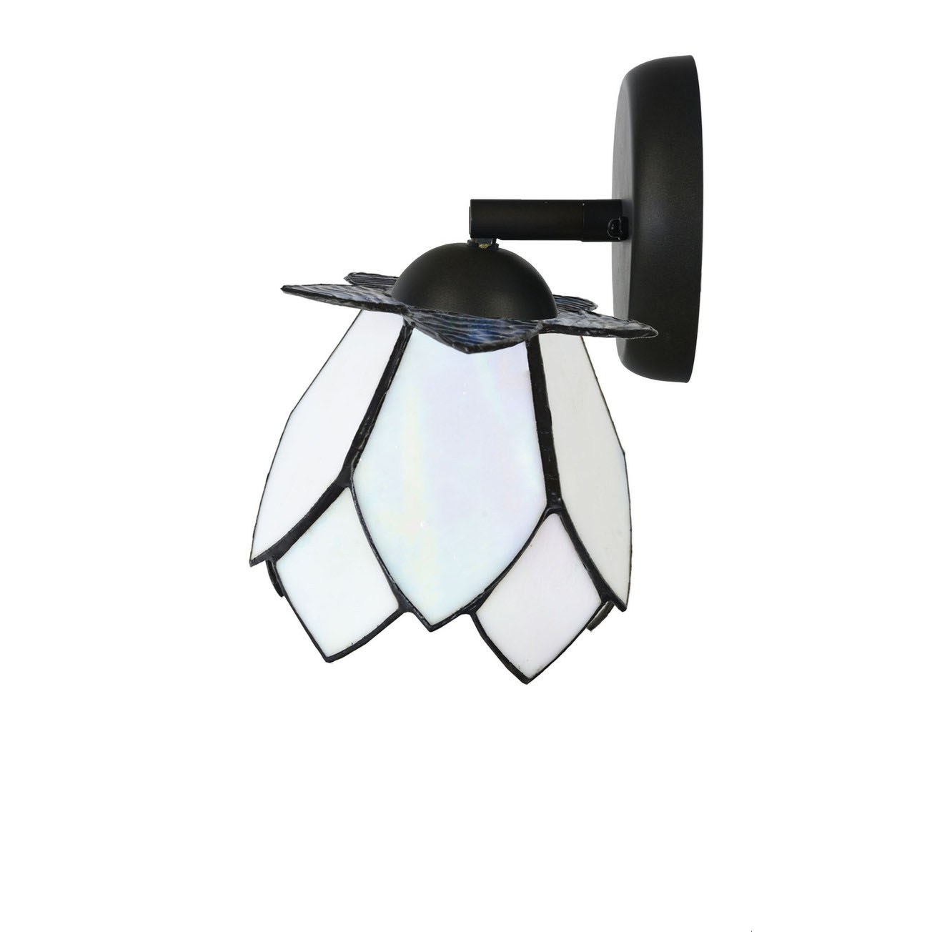 Tiffany Spot Black with White Lotus