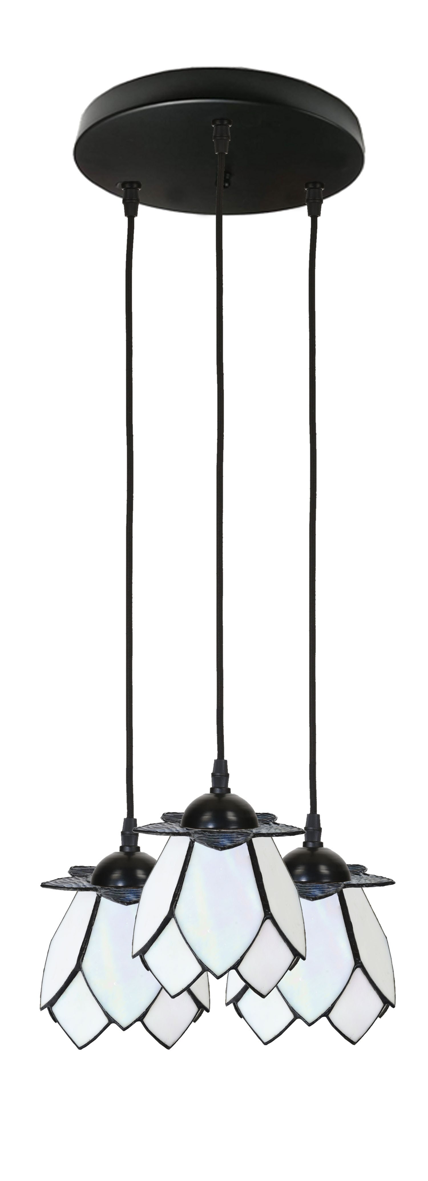 Tiffany Chandelier White Lotus 3