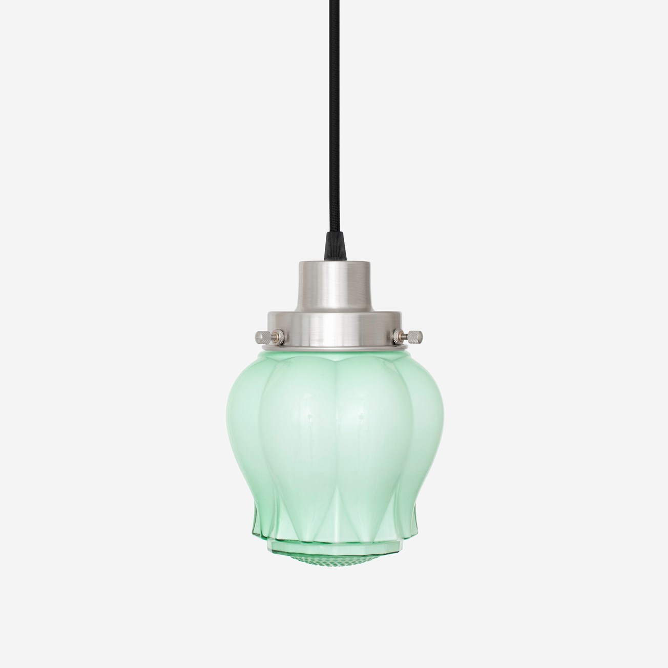Corded pendant lamp Eden Mint 20s Matte Nickel