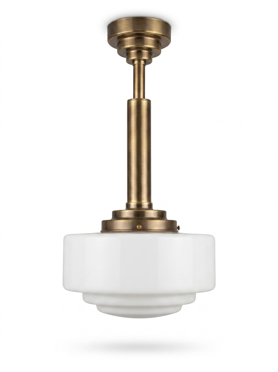 Hanging Lamp with Robust Pendant 15 with Stepped Lampshade