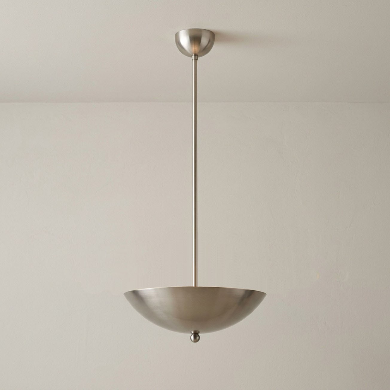 Hanging Lamp Half Moon with Metal Bowl