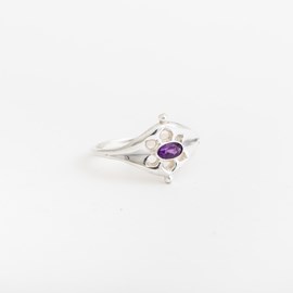 Ring Ancient Silver with Amethyst