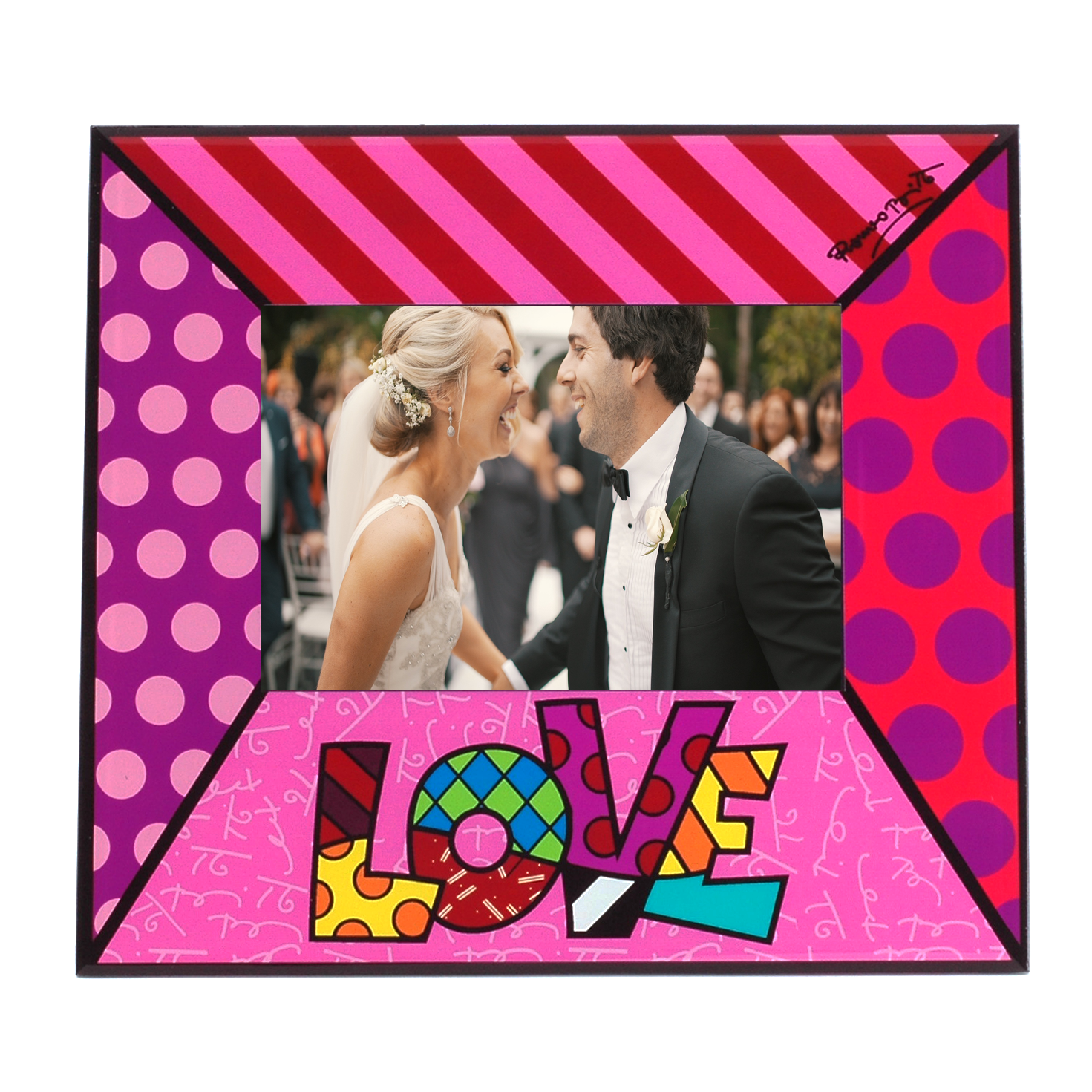 Photo frame Pink Love - Romero Britto