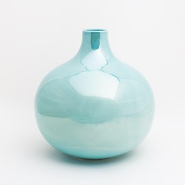 Globe Vase Luster Turquoise