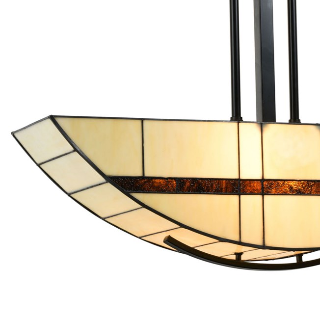 Tiffany Pendant Light Geometric Detail