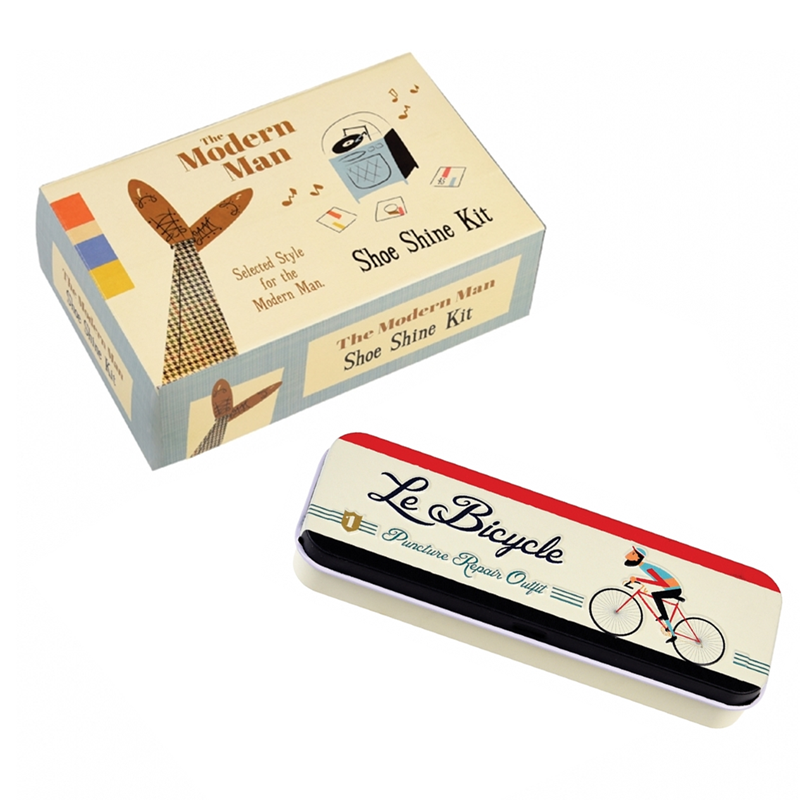 Retro Bicycle Repairkit & Shoe Polish Kit