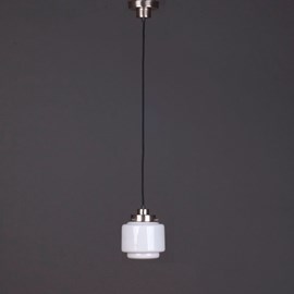 Pendant Lamp Linen Vintage Cord Small Stepped Cylinder