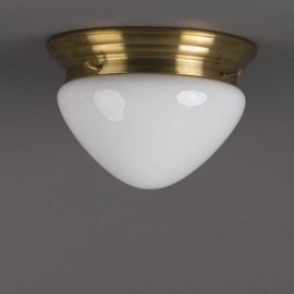 Ceiling Lamp Semi-Round Opal
