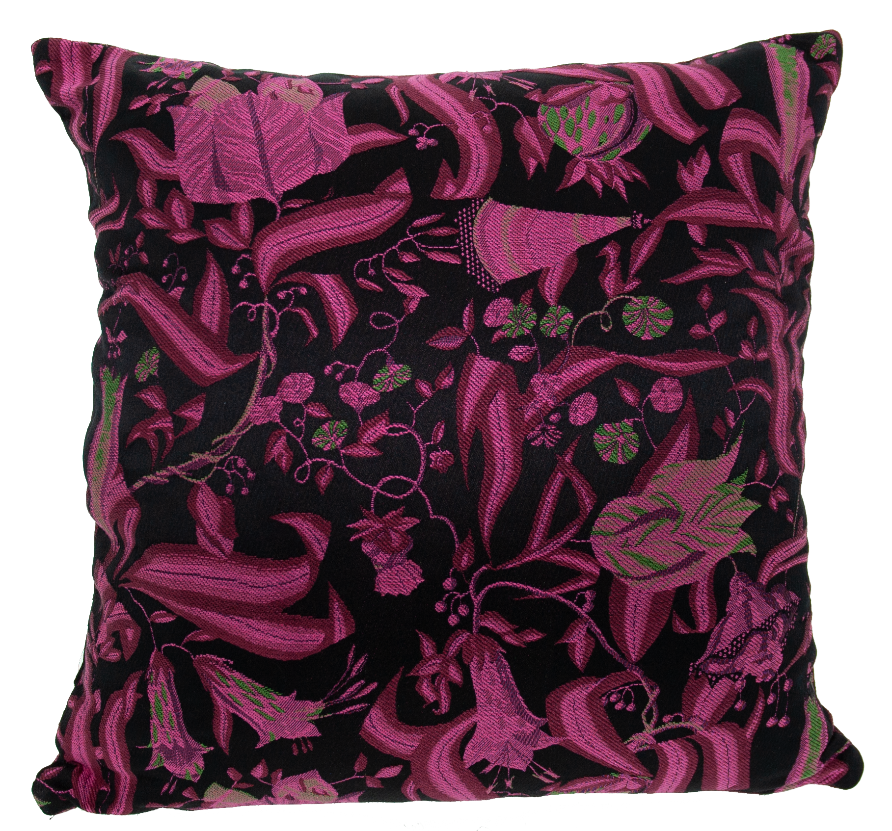 Cushion Leaves Fuchsia
